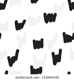 hand drawn seamless black dot line pattern on light background