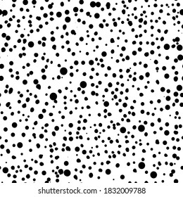Hand drawn seamless dotted vector pattern