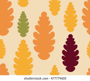  hand drawn seamless fall autumn shapes pattern