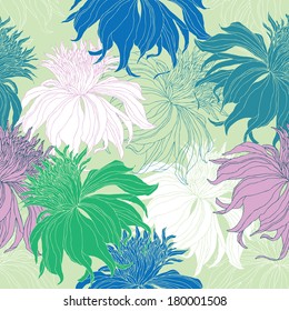 Hand Drawn Seamless Floral Pattern