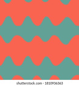Hand drawn seamless geometric pattern. Pastel lines, waves. Scandinavian style flat design. Kids textile print, wallpaper, wrapping paper, packaging