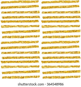 Hand drawn seamless gold glitter pattern. brush strokes seamless pattern, vector illustration.