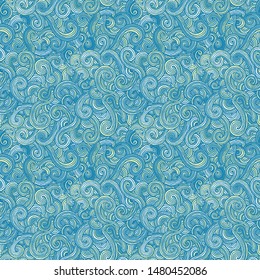 Hand drawn seamless grunge texture. Artistic illustration of rough graphic pattern, ethnic abstract line, tribal ink symbol. Vector image