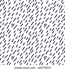 Hand drawn seamless indigo rain texture