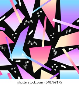 Hand drawn seamless ink pattern with abstract elements. Oil paint brush background. Sketch design for print, home decor, textile, wrapping paper, fashion fabric