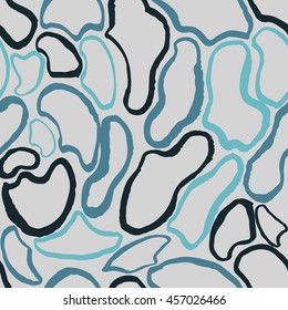 hand drawn seamless modern colorful brush strokes water ink vector pattern