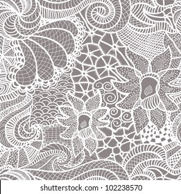 Hand drawn seamless pattern