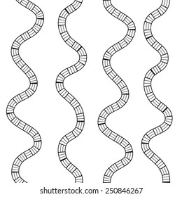 Hand drawn seamless pattern.