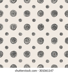Hand drawn seamless pattern