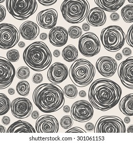 Hand drawn seamless pattern