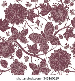 Hand drawn seamless pattern