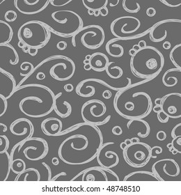 hand drawn seamless pattern
