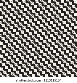 Hand drawn seamless pattern. Abstract geometric shapes background in black and white. Vector ethnic style grungy texture.