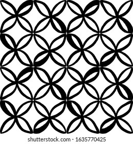 Hand drawn seamless pattern. Abstract design. Art for different purposes. Ready-to-use design template. Vector illustration.
