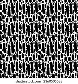 Hand drawn seamless pattern abstract shape design of texture background illustration