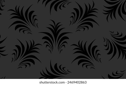 Hand drawn seamless pattern abstract modern black texture dark background wallpaper design textile fabric paper print