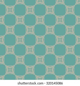 Hand drawn seamless pattern with abstract retro ornament . Colorful vector background for textile, fashion fabric, wallpaper, wrapping paper etc