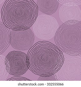 Hand drawn seamless pattern with abstract circles