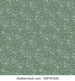 Hand drawn seamless pattern with abstract circles