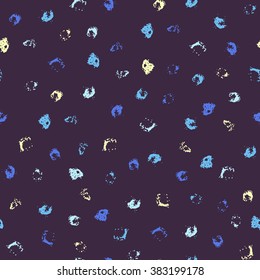 Hand drawn seamless pattern. Abstract background with brush strokes. For wallpaper, wrapping, textile