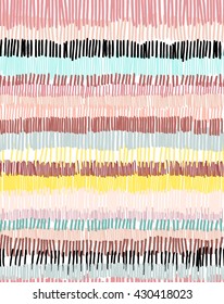 Hand drawn seamless pattern. Abstract vector background, wallpaper, cover