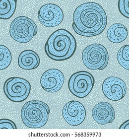 Hand drawn seamless pattern. Abstract background. Vector illustration.