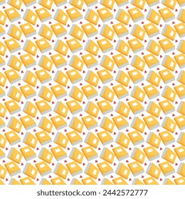Hand drawn seamless pattern back to school in doodle style