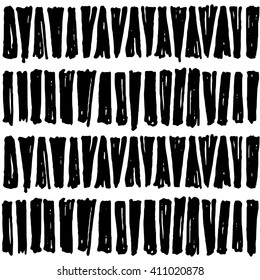 Hand drawn seamless pattern with brushstrokes. Vector bohemian endless pattern for textile, wrapping, print and web design.