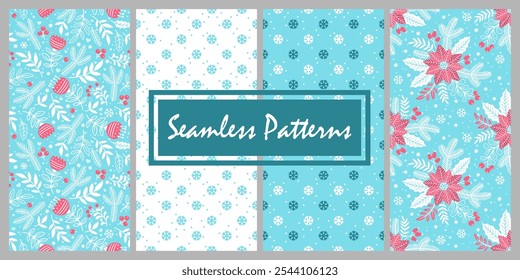 Dibujado a mano sin patrón con diseño de Navidades. Conjunto de impresión para el fondo, diseño de vacaciones, Fondo de pantalla, tela, tarjetas de felicitación