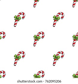 Hand drawn seamless pattern for Christmas and New Year winter Holidays. Outlint sketch set of vector illustration.