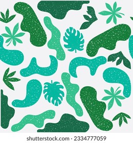 Hand drawn Seamless pattern. Colorful Shapes and doodle objects. Different textures. Abstract contemporary modern trendyBackground, Wallpaper. Editable Vector illustration. 