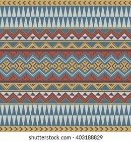 Hand drawn seamless pattern with ethnic aztec ornament. Tribal aztec stylized print for textile, paper, phone covers, bags, t-shirts, post cards, etc.