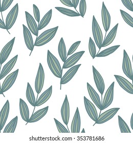 Hand drawn seamless pattern with floral elements. Decoration for greeting cards, wedding invitations and other design projects.
