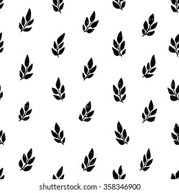 Hand drawn seamless pattern with floral elements. Decoration for greeting cards, wedding invitations and other design projects.