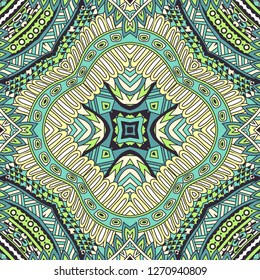 Hand drawn seamless pattern geometric grunge line art background patrick day
