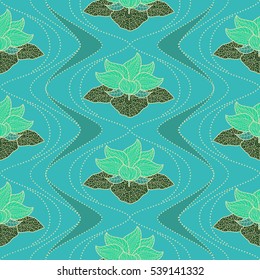 Hand drawn seamless pattern of henna flower lotus elements,yoga design.Mehendi Tattoo Doodles collection, meditation aura.Vector illustration