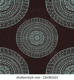 Hand drawn seamless pattern  in indian style.  All objects are conveniently grouped  and are easily editable.