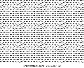 Hand Drawn Seamless Pattern Isolated Vector Texture. Illustration Background. Doodle Line Made with Ink Pen Brush on Background