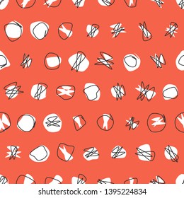 Hand drawn seamless pattern for kids.