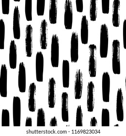 Hand drawn seamless pattern made with ink. Freehand textures for fabric, prints, web design. Ink illustration. Ornament for wrapping paper. Geometric pattern.