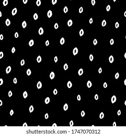 Hand drawn seamless pattern. Monochrome vector background. Design for T-shirt, textile and prints.