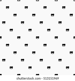 Hand drawn seamless pattern with mushrooms.