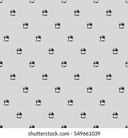 Hand drawn seamless pattern with mushrooms.