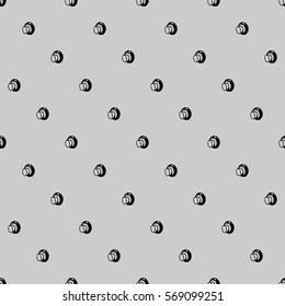 Hand drawn seamless pattern with mushrooms.