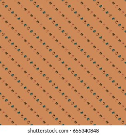 Hand drawn seamless pattern with mushrooms.