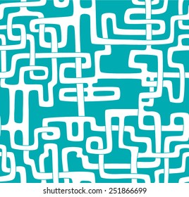 Hand drawn seamless pattern with pipe