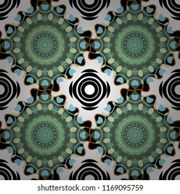 Hand drawn seamless pattern. Raster tribal design in pink, gray and blue colors. Zigzag and stripe line, rhombus and tiles. Ethnic theme. For textile, wallpaper, wrapping paper.