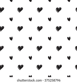 Hand drawn seamless pattern. Repetition background for textiles, packing, wrapping paper or wallpapers. Isolated vector illustration.
