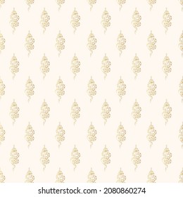 Hand drawn seamless pattern with snake wrapping around the sword.  Golden mystical texture in vintage style  for wrapping paper, t-shirt design, fabric and covers