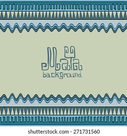 Hand drawn seamless pattern in South American Indian Style with Mayan ornament